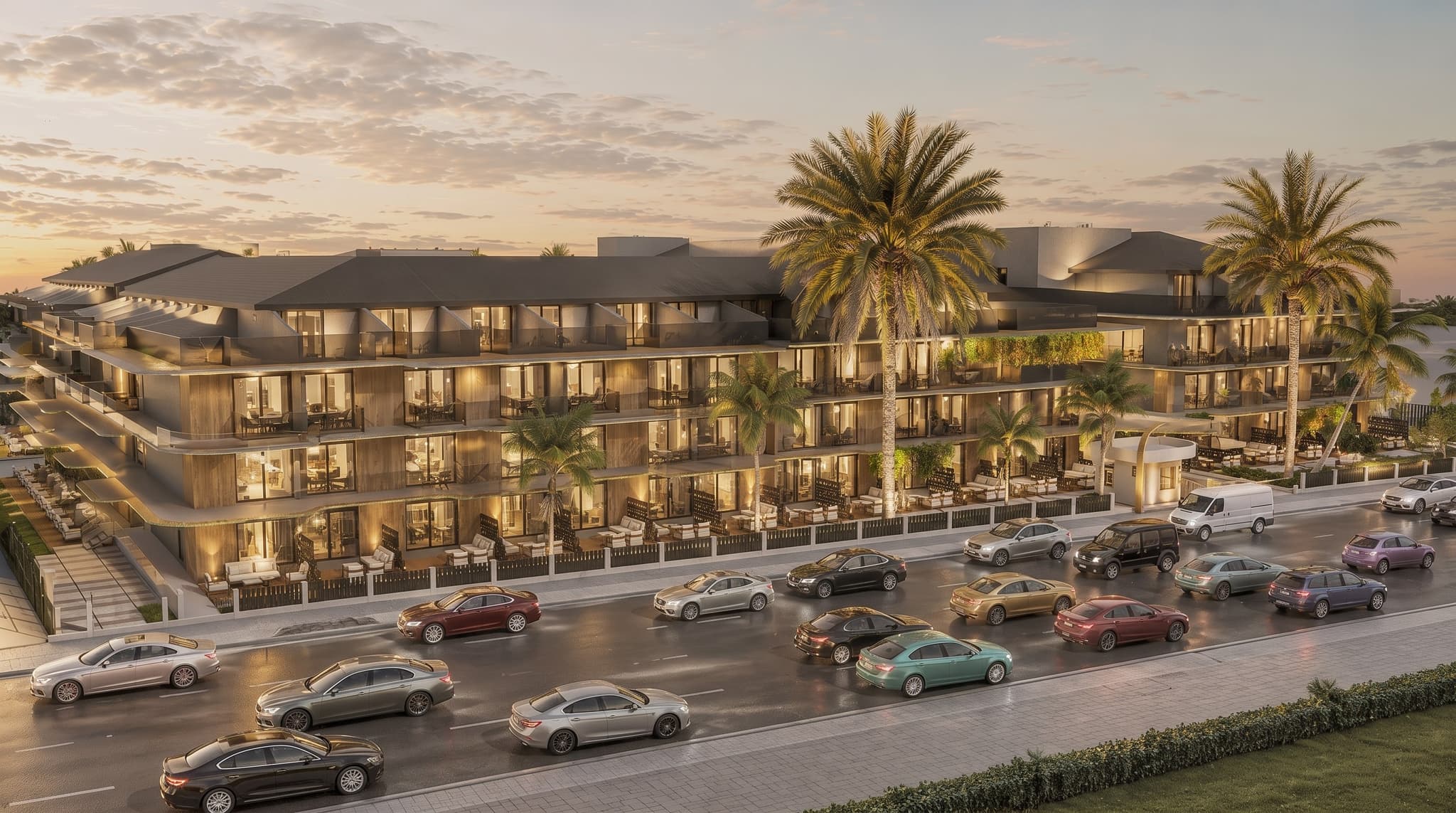 Loft 777 cadde cephesi ve zemin kat çarşısı — Gaziemir, İzmir